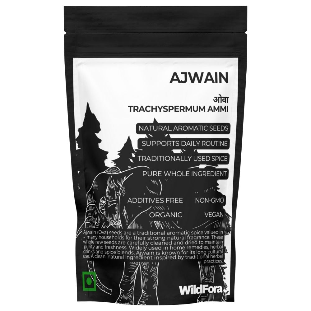 Ajwain Whole Raw Herb, Ova whole raw herb, ओवा raw herb, Wildfora Ajwain, Trachyspermum ammi seeds, Ajmo raw herb, natural carom seeds, wild forest ajwain, raw ajwain whole seeds
