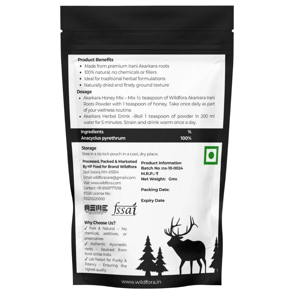 Akarkara Irani Roots Powder, Wildfora Akarkara Powder, Akarkara Asli, Anacyclus Pyrethrum Powder, Pellitory Roots Powder, Akarkara Herbal Powder, Wildfora Akarkara Irani, Akarkara Root, Akarkara Asli Churna, Anacyclus Root Powder, Wild Forest Akarkara, Herbal Akarkara Root