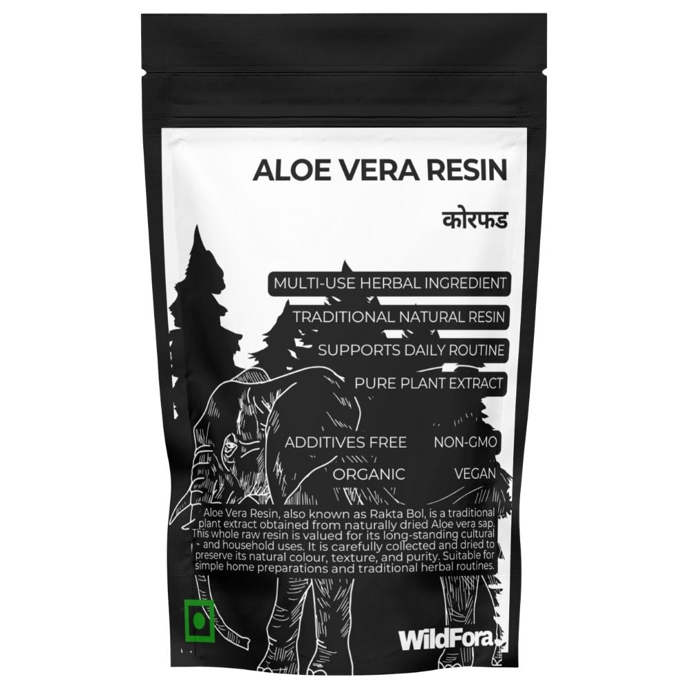 Aloe vera Resin whole raw herb, Rakta Bol raw resin, कोरफड resin, Wildfora Aloe vera resin, aloe gum raw herb, natural aloe solid resin, wild forest aloe resin
