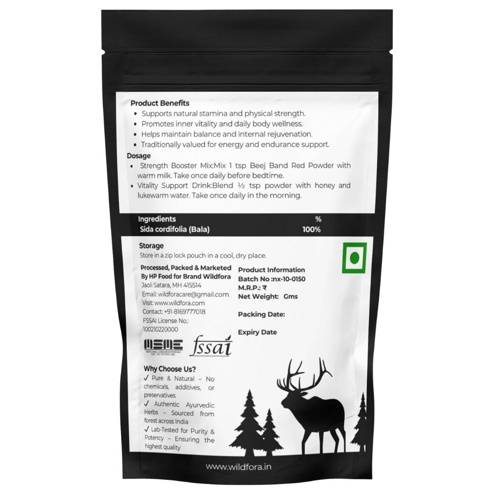 Wildfora Beej Band Red Powder, Beejband Lal, Bijband Lal, Bala, Herbal Beejband Churna, Beej Band Red Powder, Wildforest Herbal, Wildfora Herbal Product, Organic Beejband Lal Powder, Natural Beej Band Powder, herbal Beejband Churna, Wildfora Beejband Lal Herbal, Wild Forest Herbal Product, Beejband Red Seed Powder, Bala Herbal Powder, Wildfora Herbal Churna, Beejband Red Powder.