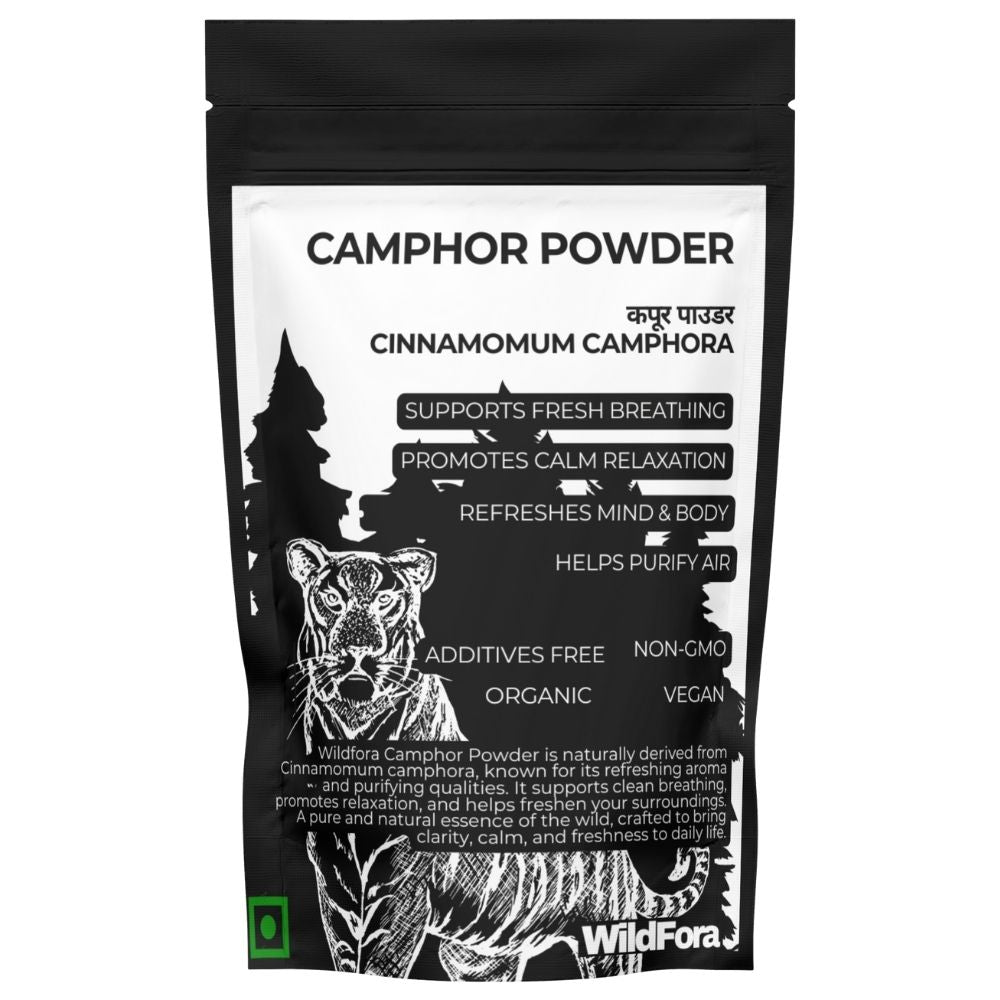 Wildfora Camphor Powder, Kapoor Powder, Kapur Powder, Natural Camphor Powder, Herbal Camphor, Forest Camphor Powder, Organic Kapoor, Wildfora Kapur Powder, Cinnamomum Camphora, Natural Aroma Powder, Wildfora Herbal Camphor, Forest Fragrance Camphor, Natural Kapoor Powder, Herbal Aroma Blend, Wildfora Natural Camphor Powder.