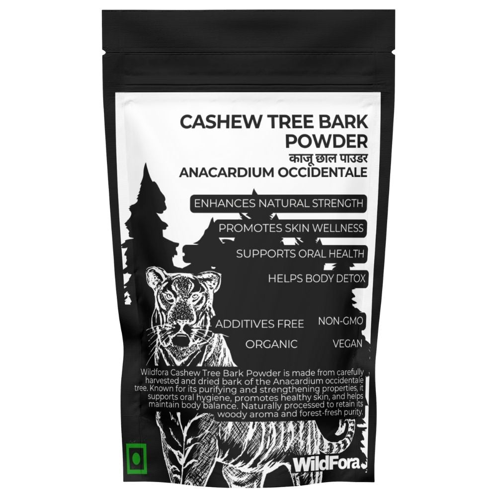 Wildfora Cashew Tree Bark Powder, Cashew Bark Powder, Kaju Chhal Powder, Anacardium occidentale Powder, Natural Cashew Bark, Forest Cashew Powder, Herbal Cashew Powder, Wildfora Kaju Bark, Forest Tree Bark Powder, Natural Herbal Bark Powder, Cashew Herbal Powder, Wildfora Herbal Product, Wildfora Natural Powder, Wild Forest Cashew Bark.