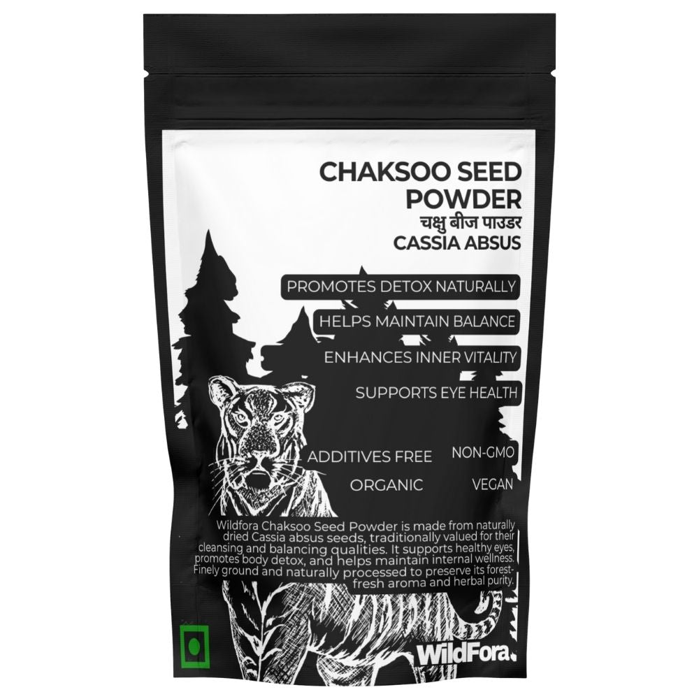 Wildfora Chaksoo Seed Powder, Beej Chaksu Churna, Cassia Absus Powder, Chimad Powder, Chimed Seed Powder, Natural Chaksoo Powder, Herbal Seed Powder, Forest Cassia Absus, Wildfora Chimed Powder, Natural Herbal Beej Powder, Forest Herbal Churna, Wildfora Cassia Absus, Chaksoo Beej Powder, Wildfora Herbal Product, Wild Forest Chaksoo Powder.