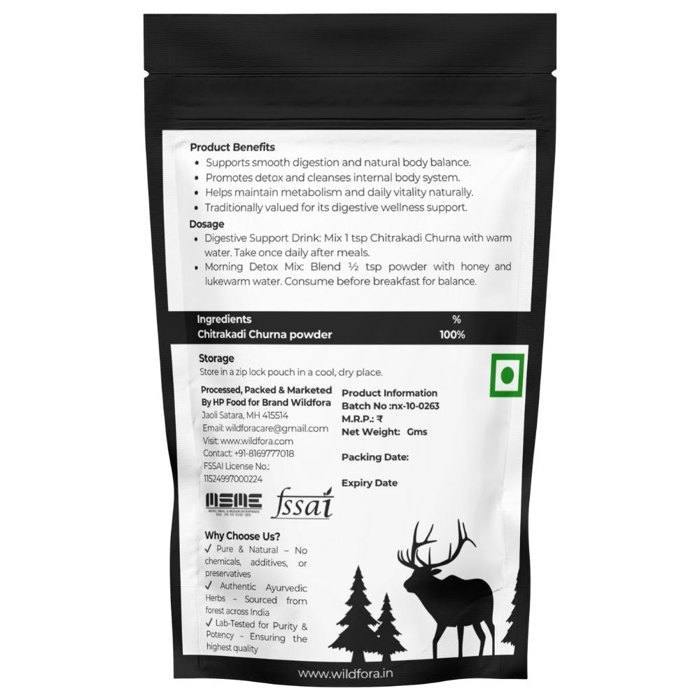 Wildfora Chitrakadi Churna, Chitrakadi Powder, Chitrakadi Herbal Blend, Chitrakadi Herbal Powder, Natural Chitrakadi Churna, Forest Chitrakadi Powder, Wildfora Chitrakadi Herbal Powder, Plumbago Zeylanica Blend, Chitrakadi Root Powder, Forest Herbal Churna, Wildfora Herbal Mix, Natural Chitrakadi Product, Forest Inspired Herbal Powder, Wildfora Forest Product.