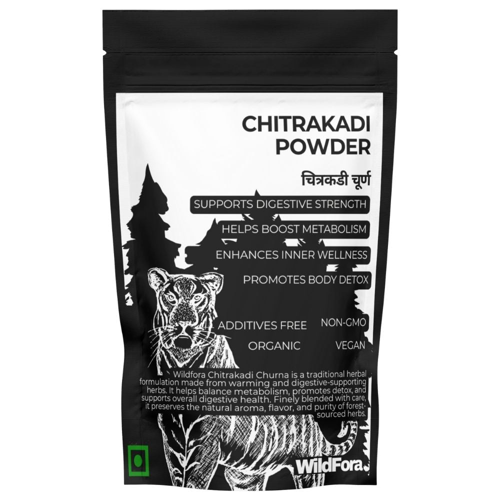 Wildfora Chitrakadi Churna, Chitrakadi Powder, Chitrakadi Herbal Blend, Chitrakadi Herbal Powder, Natural Chitrakadi Churna, Forest Chitrakadi Powder, Wildfora Chitrakadi Herbal Powder, Plumbago Zeylanica Blend, Chitrakadi Root Powder, Forest Herbal Churna, Wildfora Herbal Mix, Natural Chitrakadi Product, Forest Inspired Herbal Powder, Wildfora Forest Product.