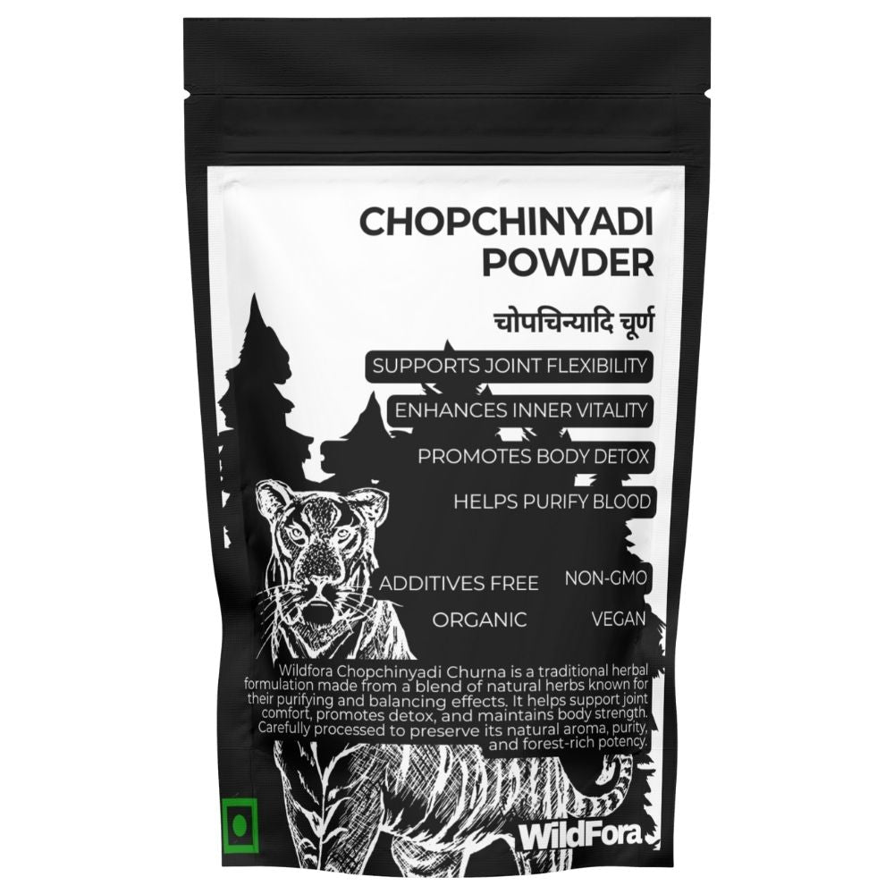 Wildfora Chopchinyadi Churna, Chopchinyadi Powder, Smilax Herbal Blend, Chobchini Churna, Chopchinyadi Herbal Powder, Forest Herbal Churna, Natural Chopchinyadi Powder, Wildfora Herbal Powder, Smilax Glabra Root Powder, Forest Herbal Blend, Wildfora Chopchinyadi Herbal Mix, Natural Forest Herbal Product, Wildfora Forest Powder.