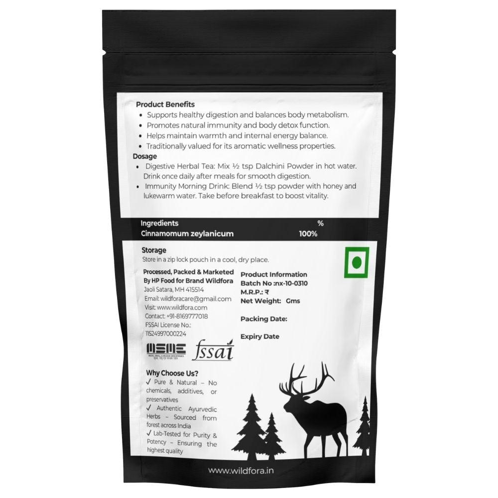Wildfora Dalchini Powder, Daalcheeni Powder, दालचीनी पाउडर, Cinnamon Sticks Powder, Cinnamomum zeylanicum Powder, Wildfora Herbal Product, Forest Dalchini Powder, Wildforest Cinnamon Powder, Natural Cinnamon Bark Powder, Organic Dalchini Powder, Wildfora Natural Product, Herbal Forest Spice, Forest Cinnamon Blend, Wildfora Cinnamon Churna, Herbal Cinnamon Powder, Ceylon Cinnamon Powder.