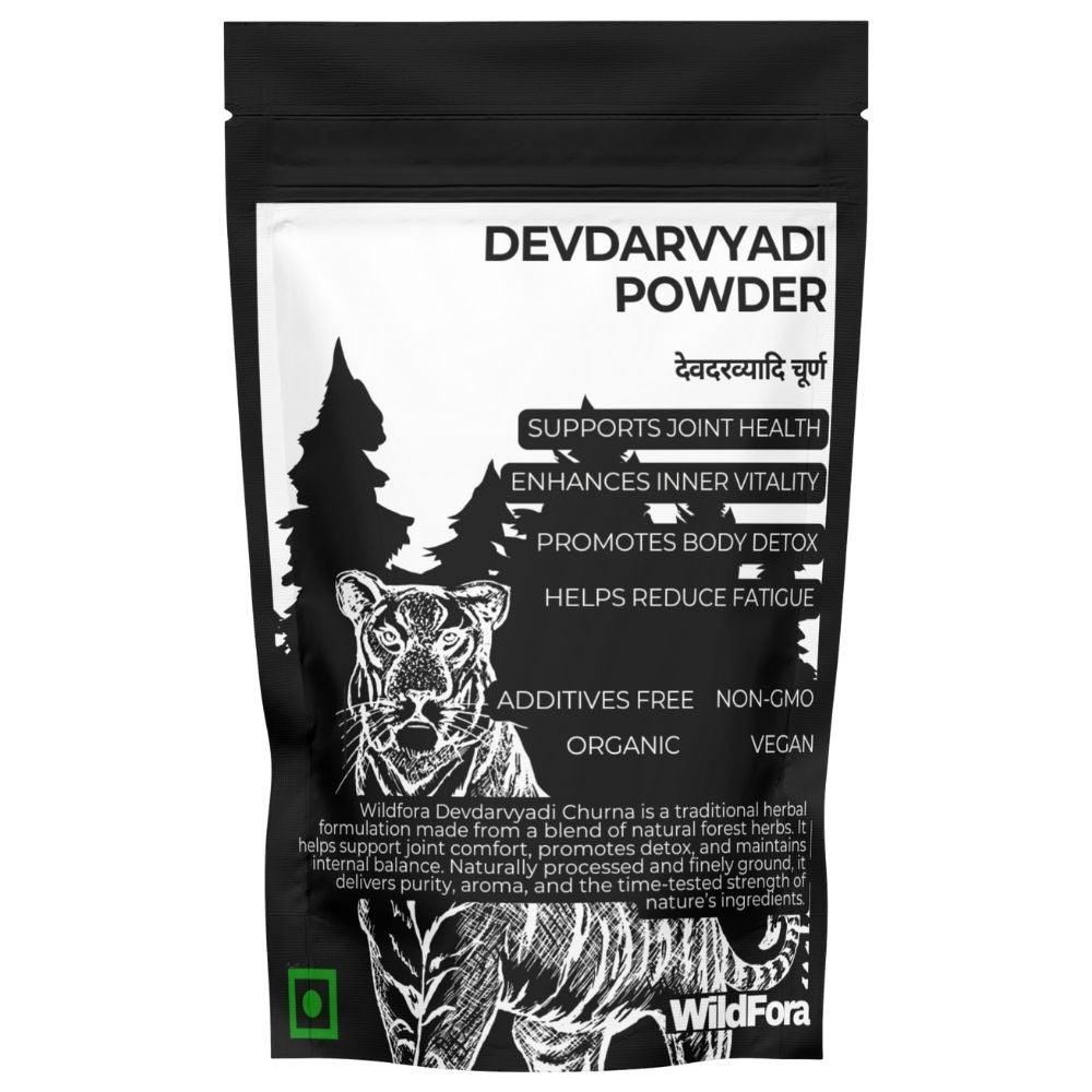 Wildfora Devdarvyadi Churna, Devdarvyadi Churna, देवदरव्यादि चूर्ण, Herbal Forest Powder, Devdar Herbal Blend, Wildfora Herbal Product, Natural Forest Churna, Wildforest Herbal Mix, Cedarwood Herbal Churna, Devdar Powder Blend, Wildfora Natural Product, Forest Herbal Mix Powder, Organic Devdar Blend.
