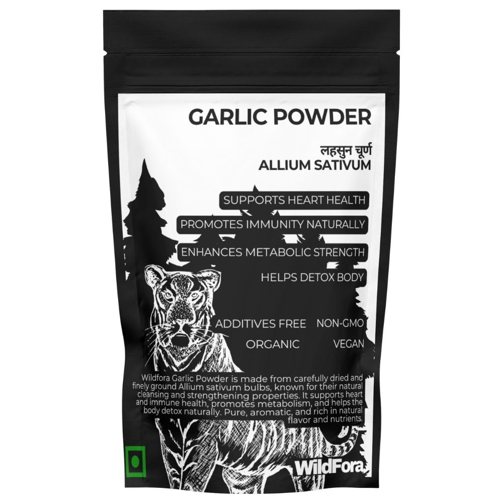 Wildfora Garlic Powder, लहसुन चूर्ण, Lahsun Churn, Garlic Churna, Wild Forest Garlic Powder, Herbal Garlic Powder, Wildfora Herbal Product, Natural Garlic Spice, Forest Spice Powder, Organic Lahsun Powder, Wildfora Natural Product, Herbal Spice Mix, Forest Inspired Garlic Powder.