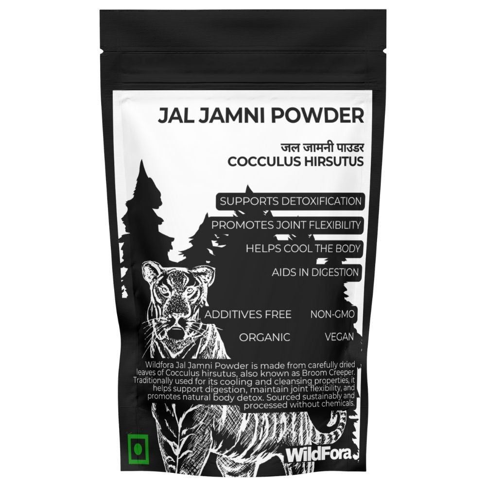 Wildfora Jal Jamni Powder, Jal Jamni, Jal Jamini, Cocculus hirsutus, Broom Creeper Powder, Raw Jal Jamni, Natural Herbal Powder, Wildfora Herbal Product, Wild Forest Jal Jamini, Jal Jamini Churna, Herbal Leaf Powder, Jal Jamani Raw Herb, Forest Broom Creeper, Wildfora Cocculus Hirsutus, Natural Jal Jamini Powder, Organic Jal Jamni Powder.