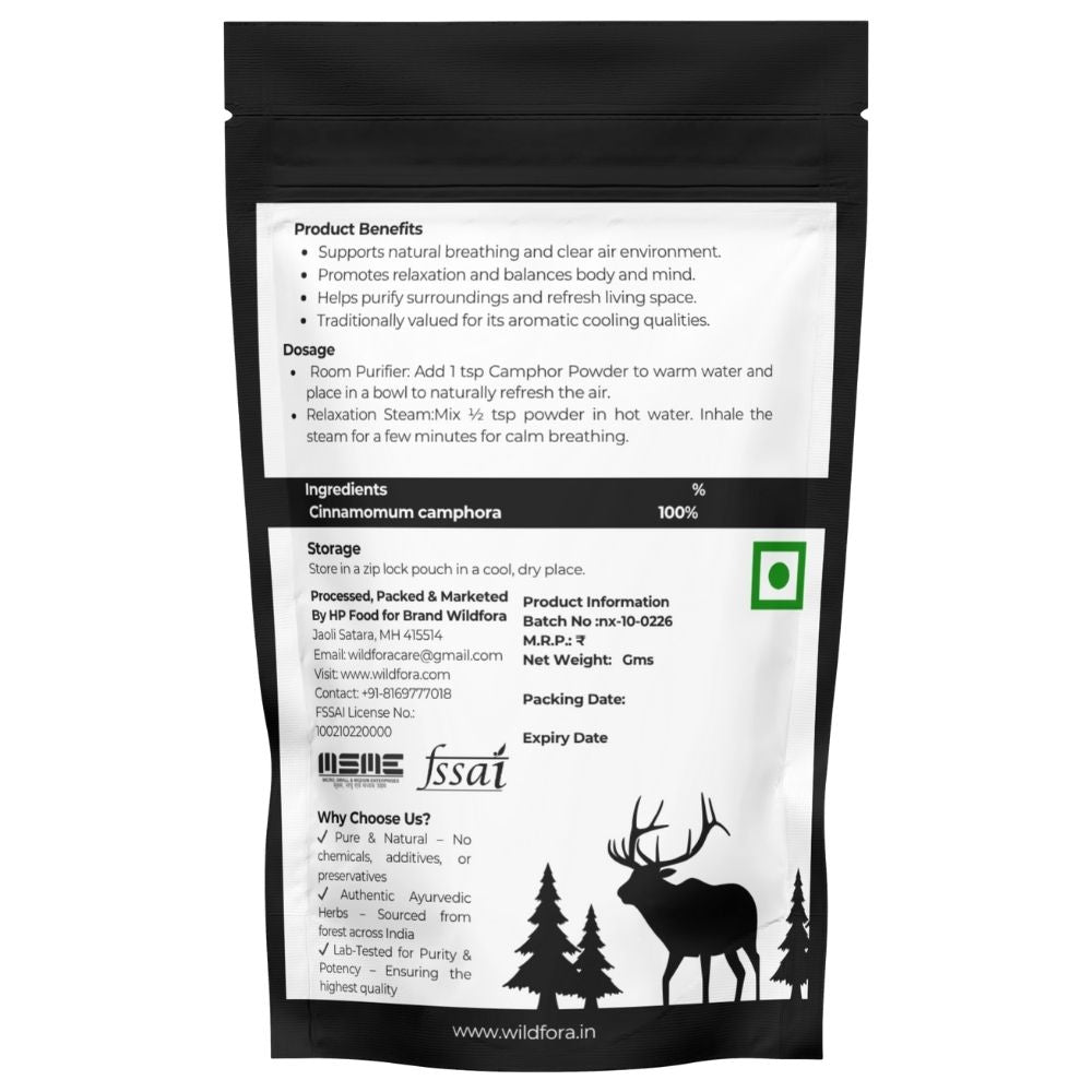 Wildfora Camphor Powder, Kapoor Powder, Kapur Powder, Natural Camphor Powder, Herbal Camphor, Forest Camphor Powder, Organic Kapoor, Wildfora Kapur Powder, Cinnamomum Camphora, Natural Aroma Powder, Wildfora Herbal Camphor, Forest Fragrance Camphor, Natural Kapoor Powder, Herbal Aroma Blend, Wildfora Natural Camphor Powder.